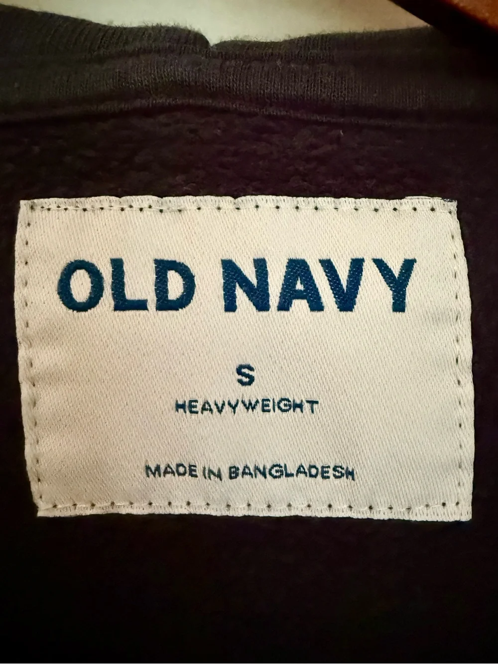 Old Navy Blue Zip-Up Hooded Sweatshirt